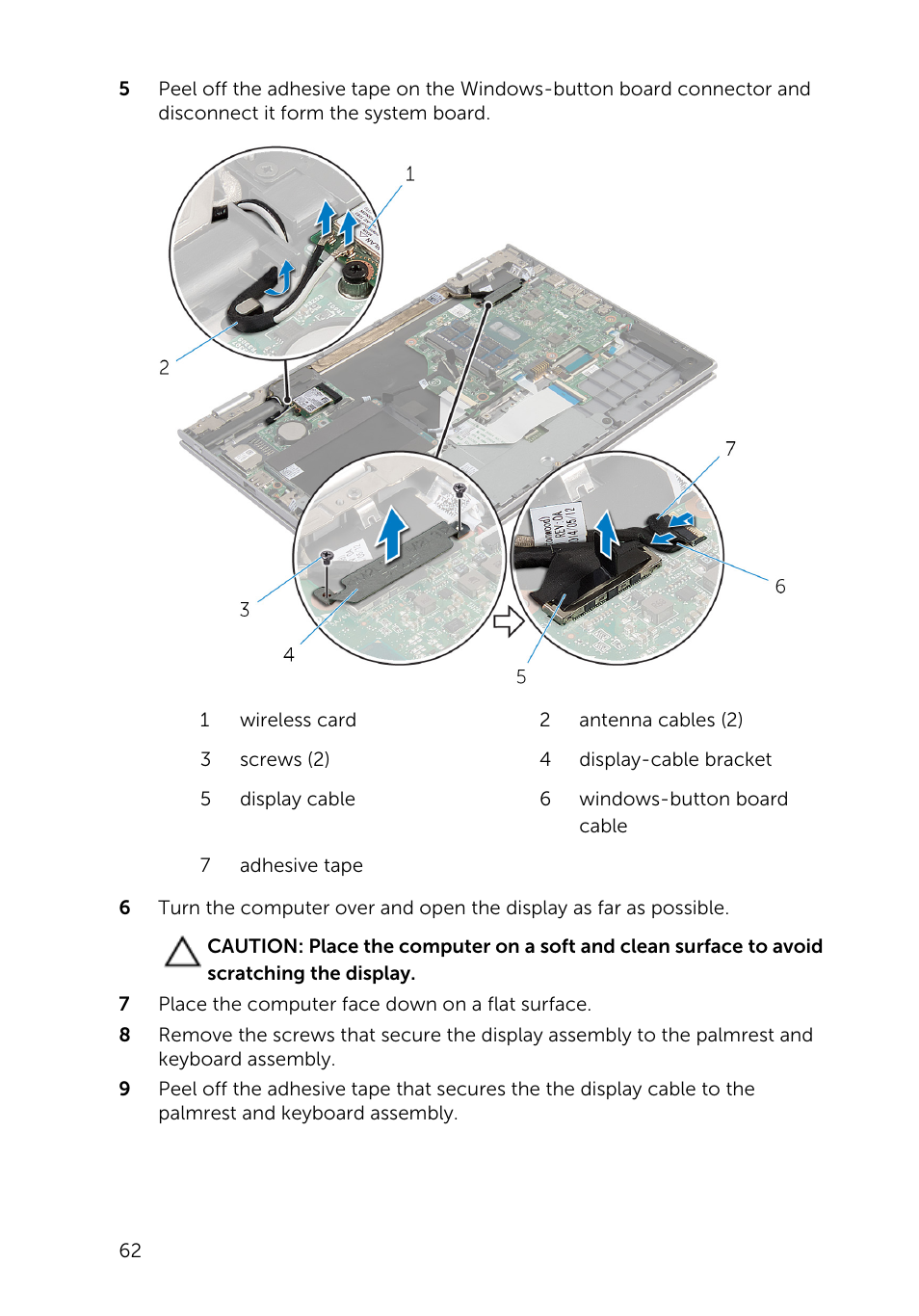 Dell Inspiron 13 (7347, Mid 2014) User Manual | Page 62 / 92