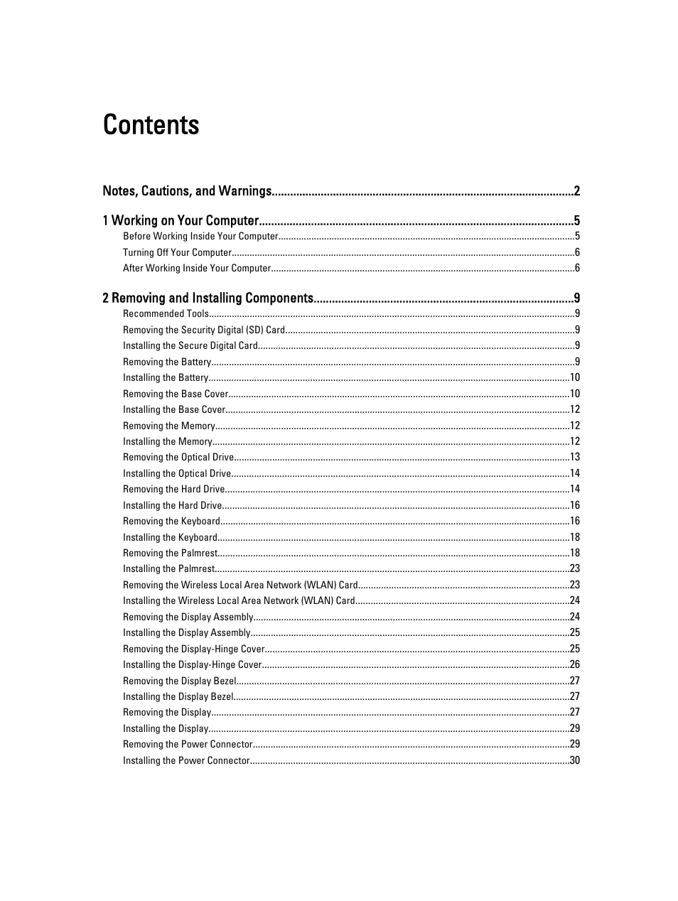 Dell Vostro 3460 (Early 2012) User Manual | Page 3 / 61
