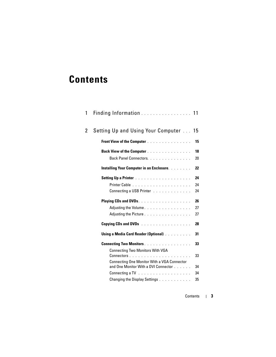 Dell Vostro 400 (Mid 2007) User Manual | Page 3 / 214