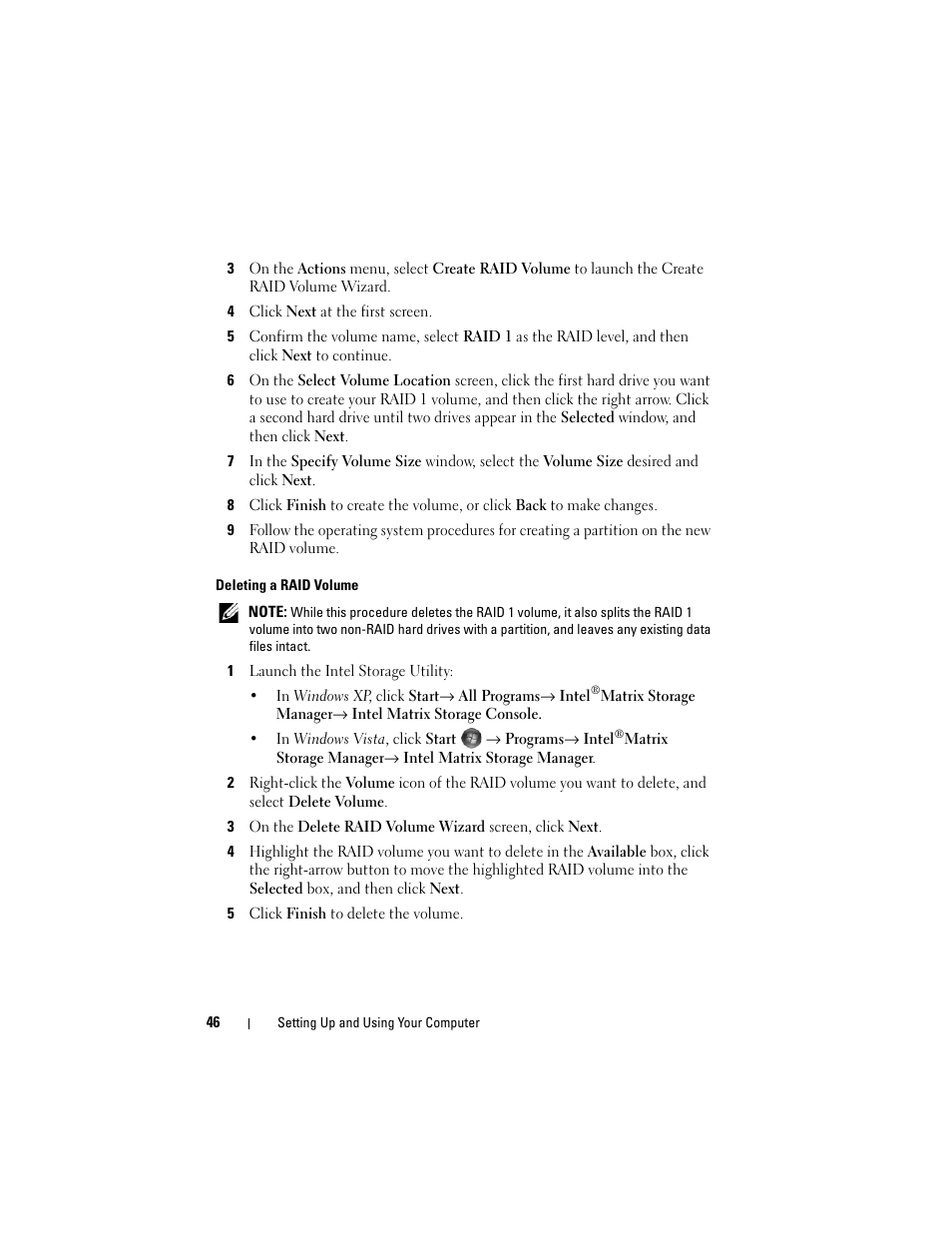 Dell Vostro 400 (Mid 2007) User Manual | Page 46 / 214