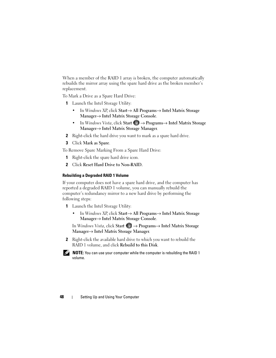 Dell Vostro 400 (Mid 2007) User Manual | Page 48 / 214