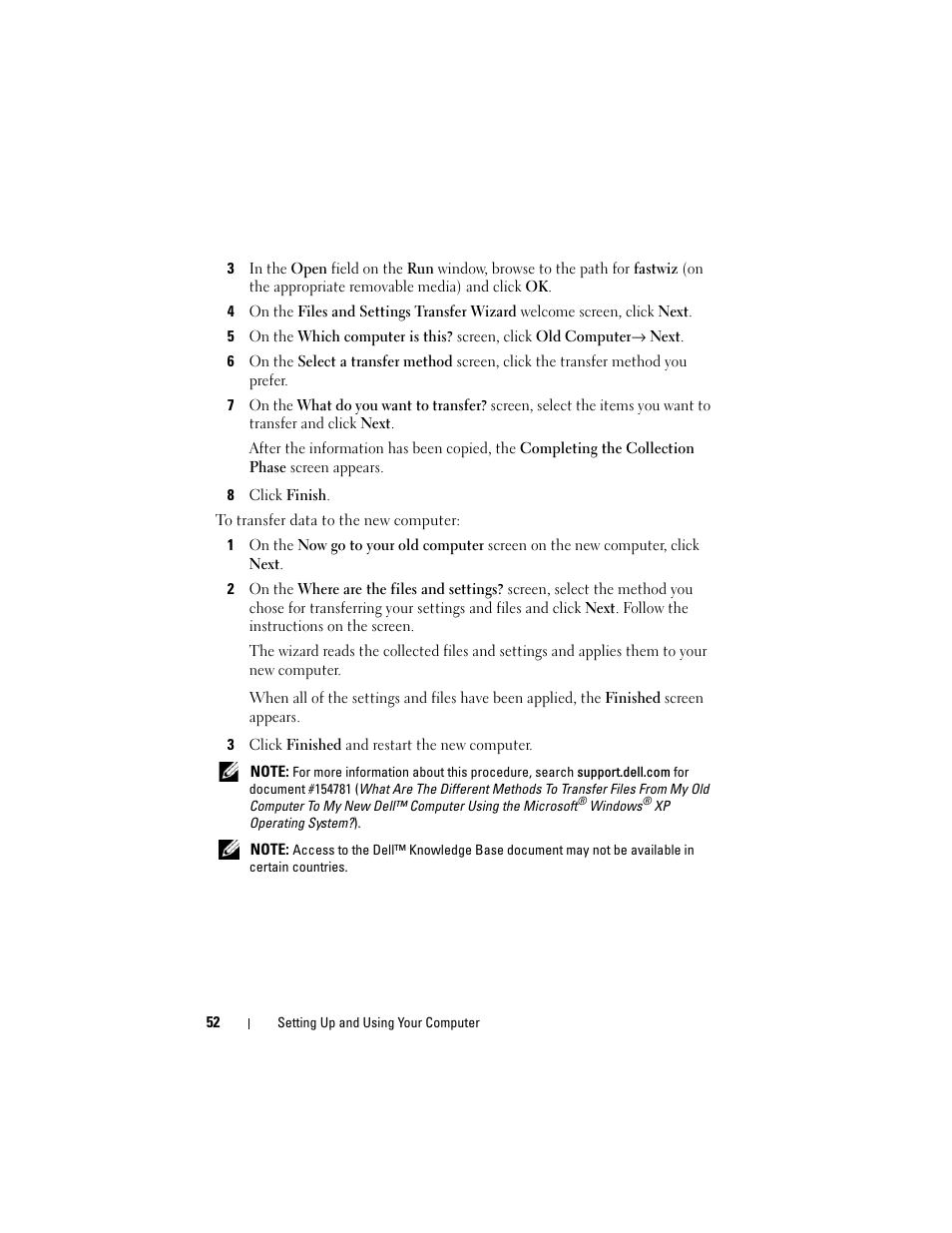 Dell Vostro 400 (Mid 2007) User Manual | Page 52 / 214