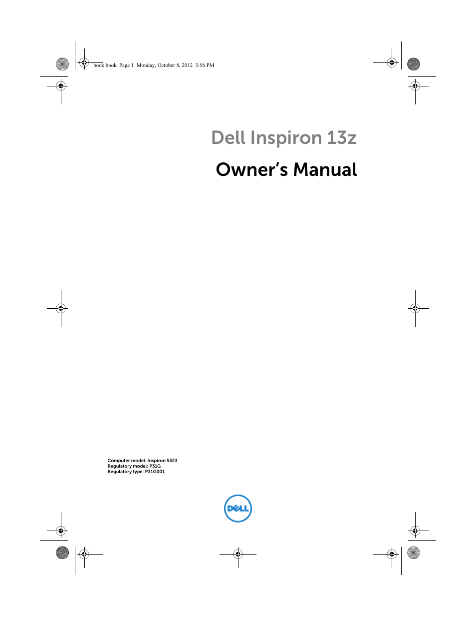 Dell Inspiron 13z (5323, Mid 2012) User Manual | 106 pages