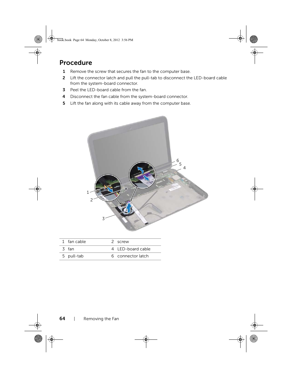 Procedure | Dell Inspiron 13z (5323, Mid 2012) User Manual | Page 64 / 106