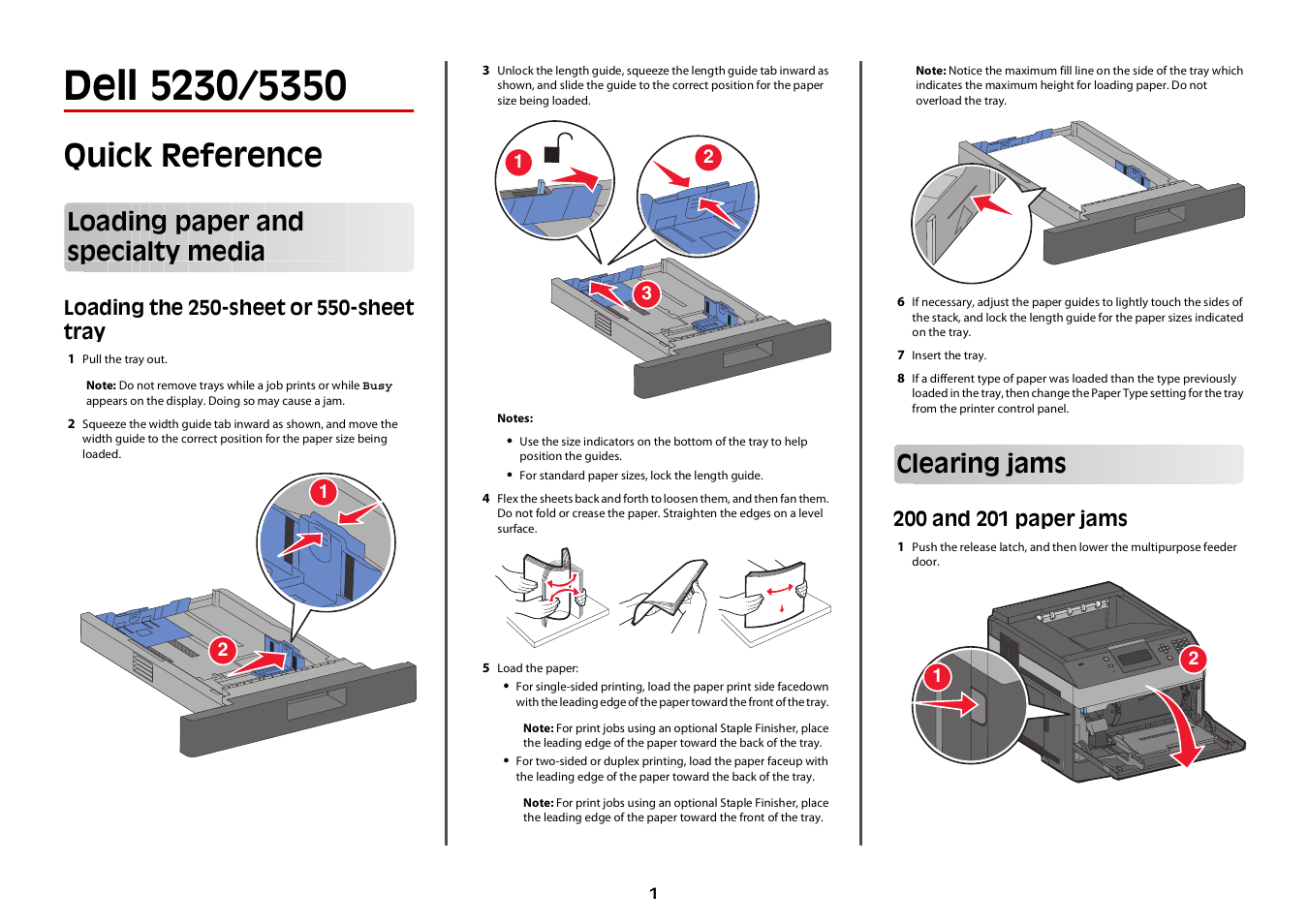 Dell 5230dn Mono Laser Printer User Manual | 2 pages