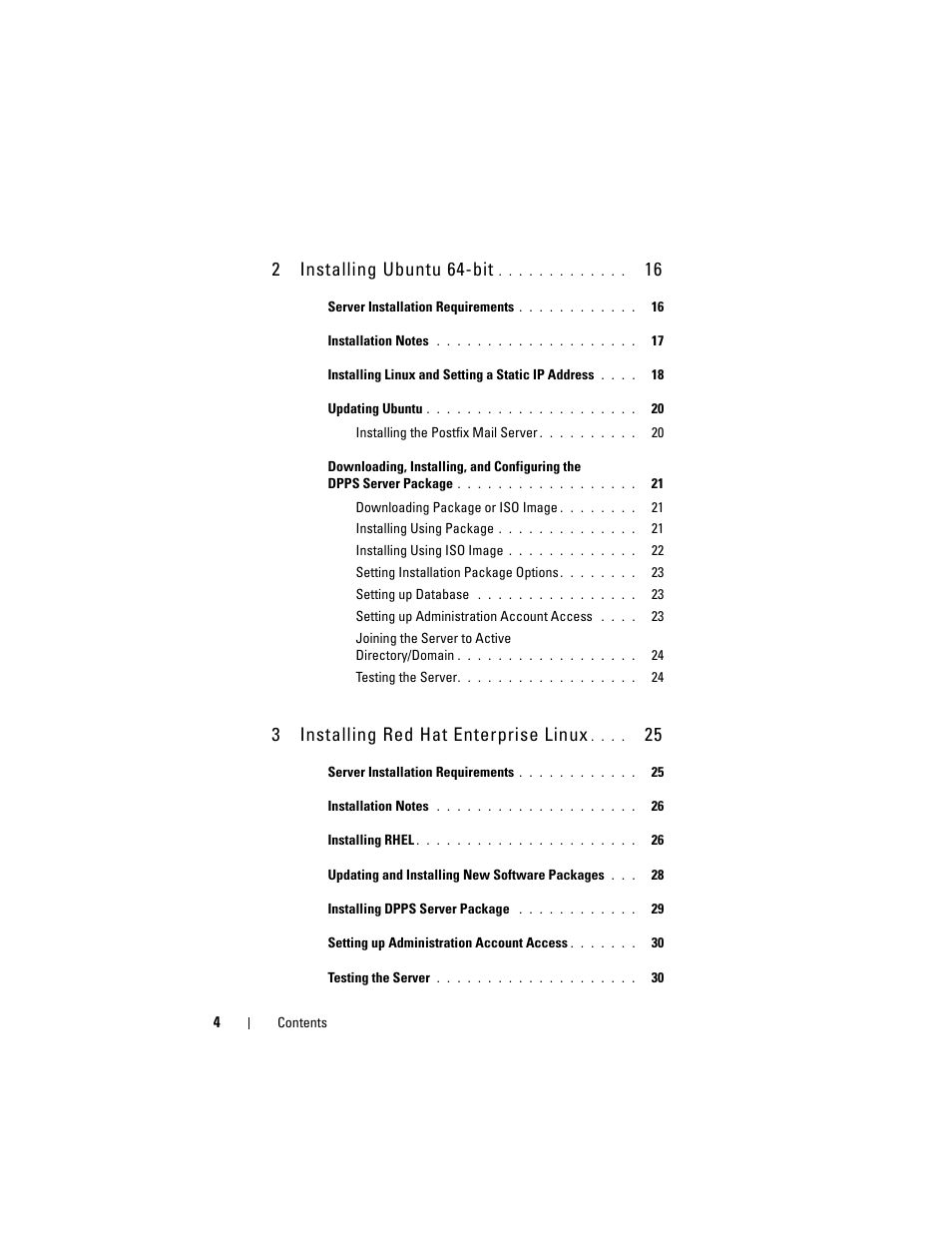 2 installing ubuntu 64-bit, 3 installing red hat enterprise linux | Dell Proximity Printing Solution User Manual | Page 4 / 40