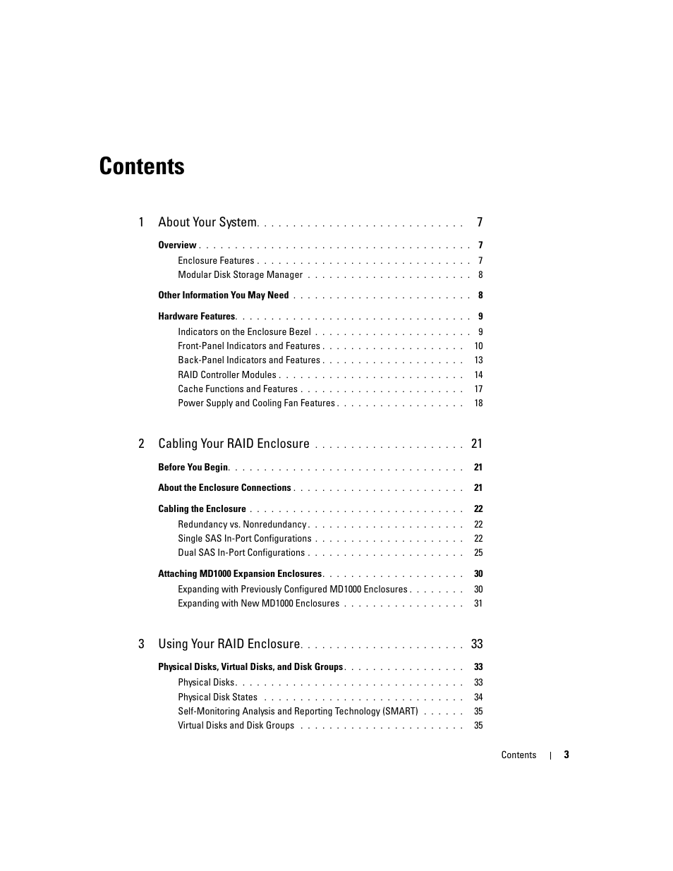 Dell PowerVault MD3000 User Manual | Page 3 / 112