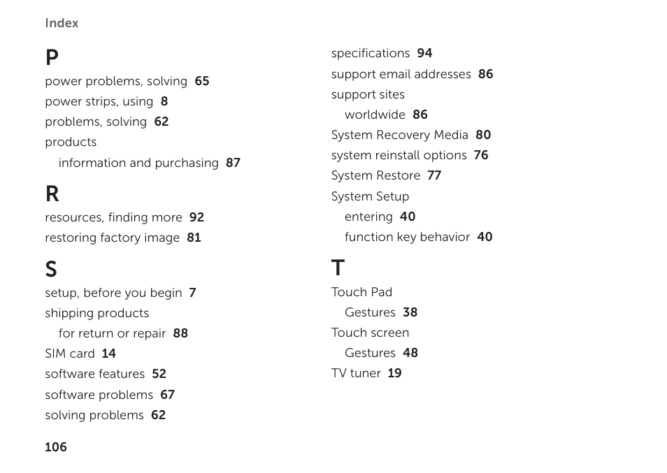 Dell XPS 15 (L502X, Early 2011) User Manual | Page 108 / 112