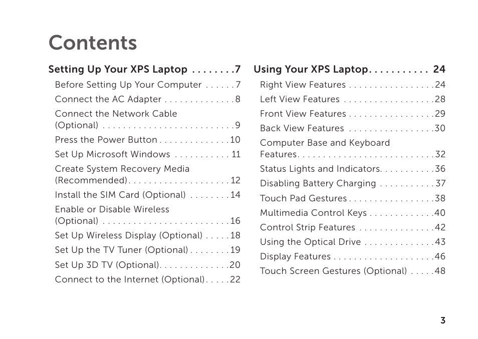 Dell XPS 15 (L502X, Early 2011) User Manual | Page 5 / 112