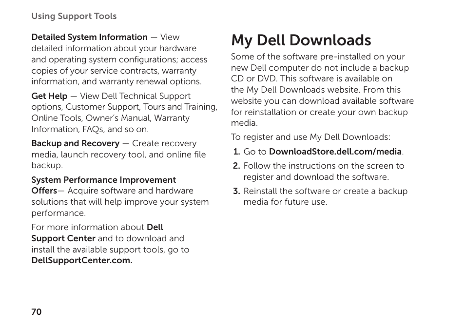 My dell downloads | Dell XPS 15 (L502X, Early 2011) User Manual | Page 72 / 112