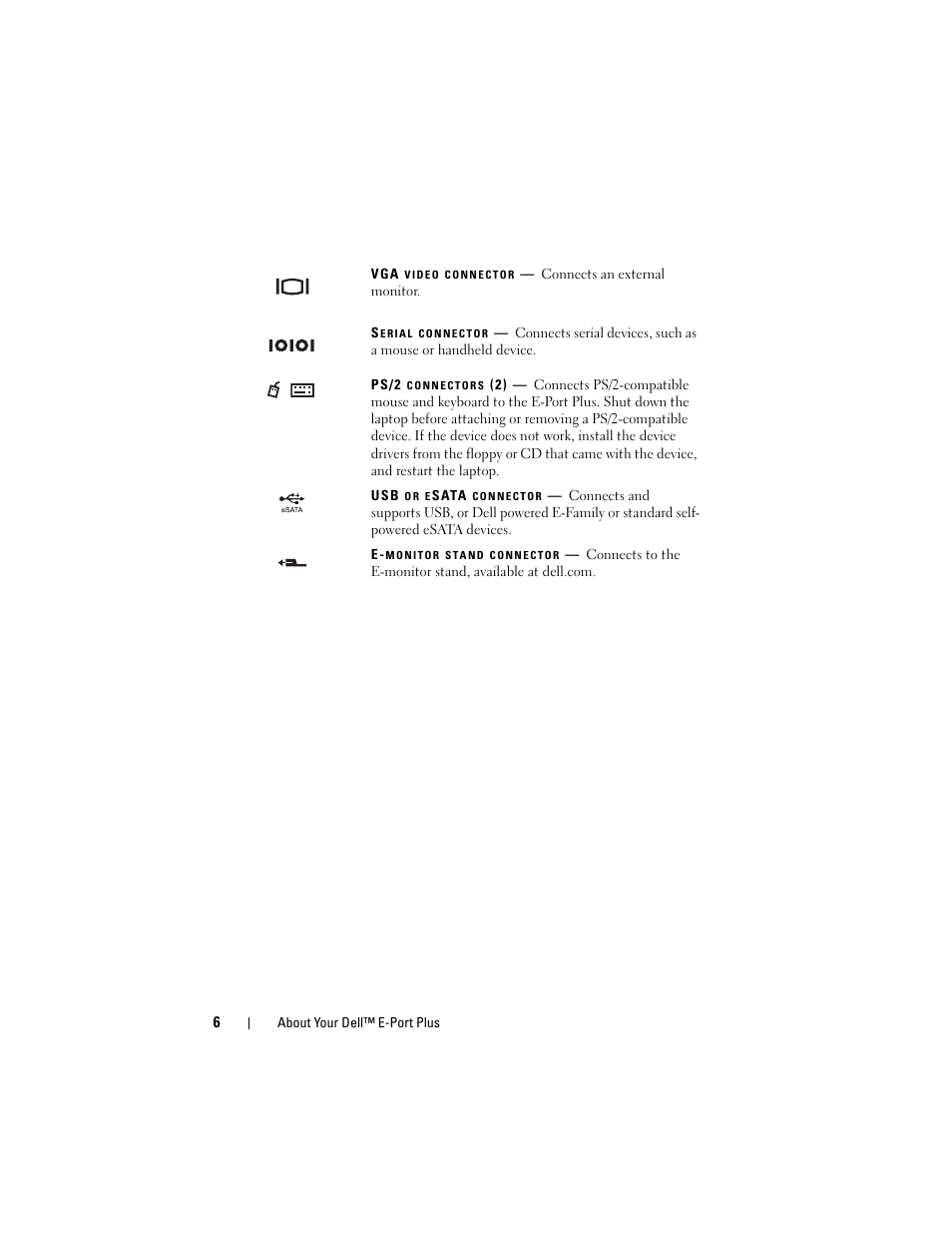 Dell E-Port Plus User Manual | Page 6 / 24