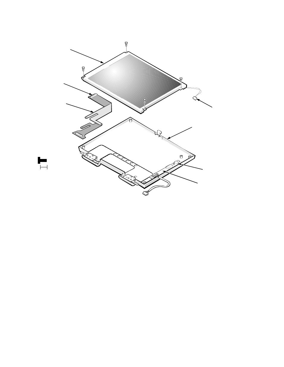 Inch lcd panel, Inch lcd panel -59, Figure 4-41. 12.1-inch lcd panel removal -59 | Dell Inspiron 3200 User Manual | Page 95 / 112