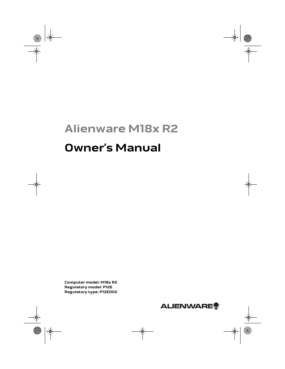 Dell Alienware M18x R2 (Early 2012) User Manual | 103 pages