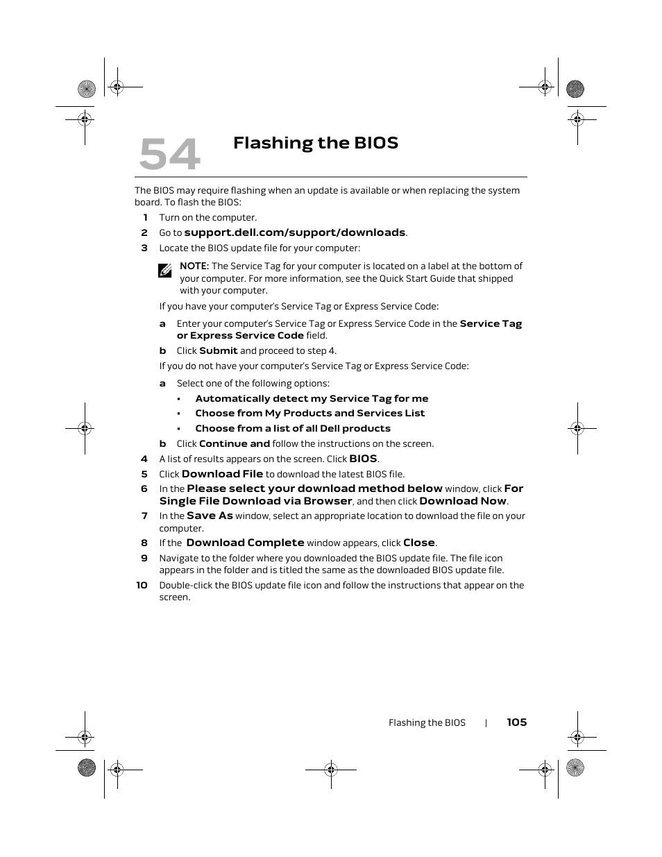 Flashing the bios | Dell Alienware M18x R2 (Early 2012) User Manual | Page 103 / 103