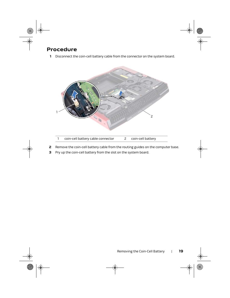 Procedure | Dell Alienware M18x R2 (Early 2012) User Manual | Page 19 / 103