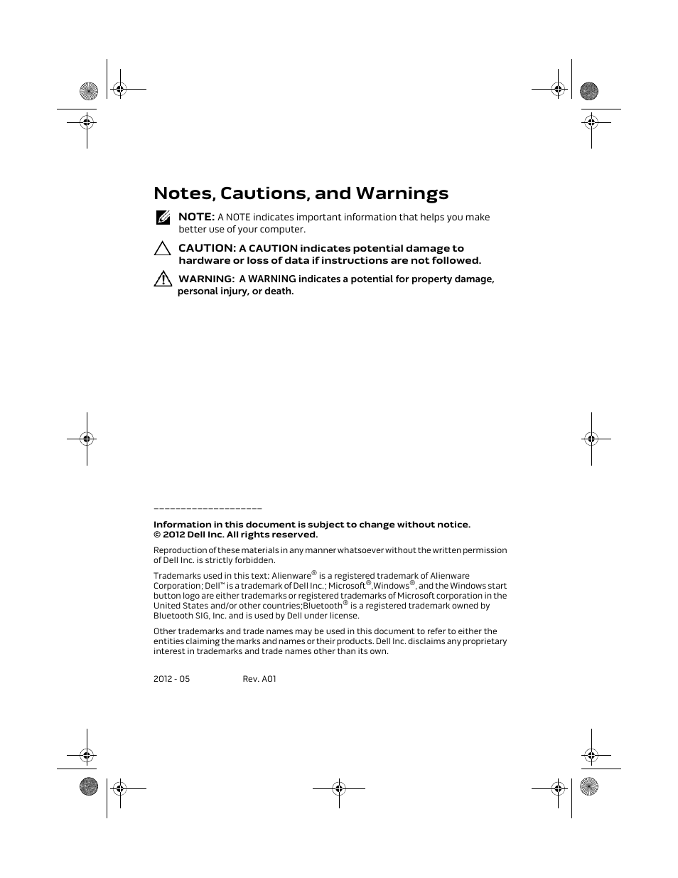 Dell Alienware M18x R2 (Early 2012) User Manual | Page 2 / 103