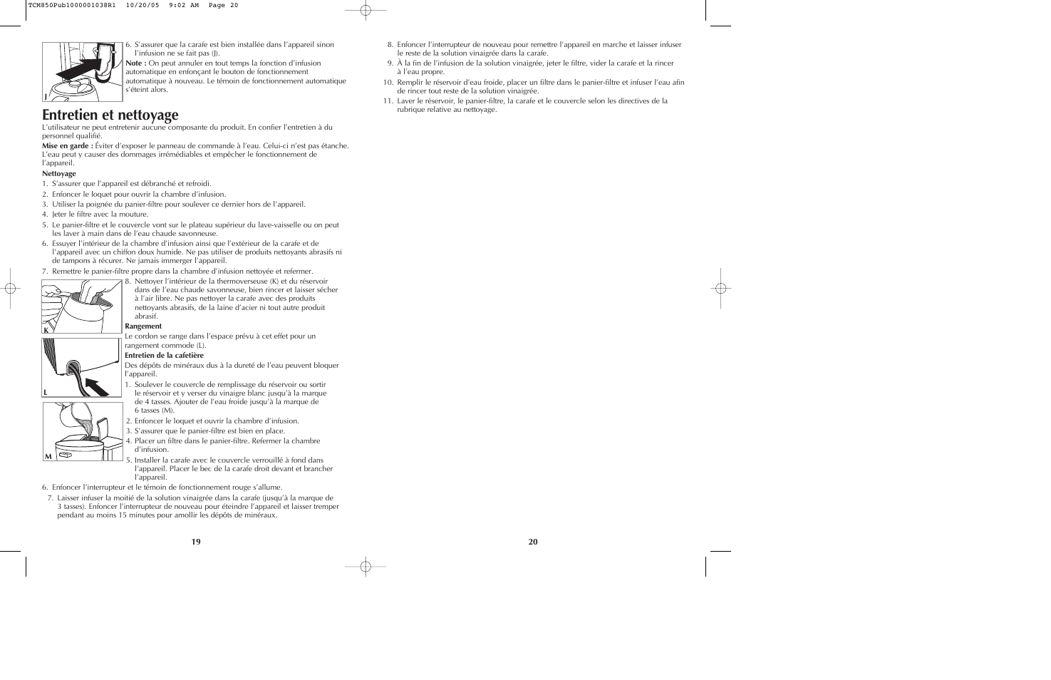 Entretien et nettoyage | Black & Decker TCMKT850C User Manual | Page 11 / 15