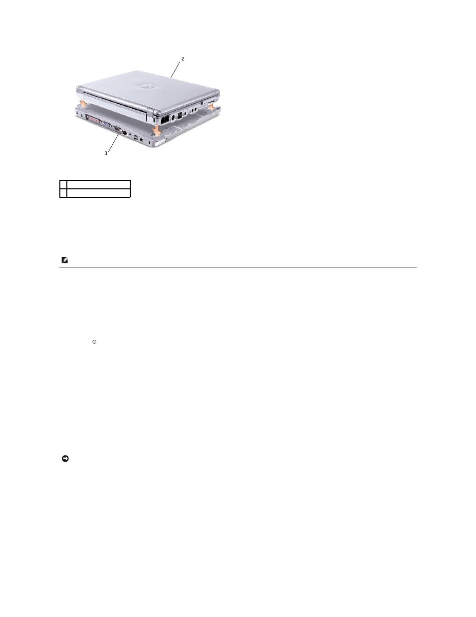 Undocking your computer | Dell Inspiron 300m User Manual | Page 12 / 25