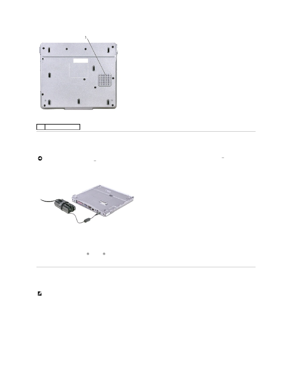 Setting up your media base, Securing the media base, Setting up your | Media base | Dell Inspiron 300m User Manual | Page 9 / 25