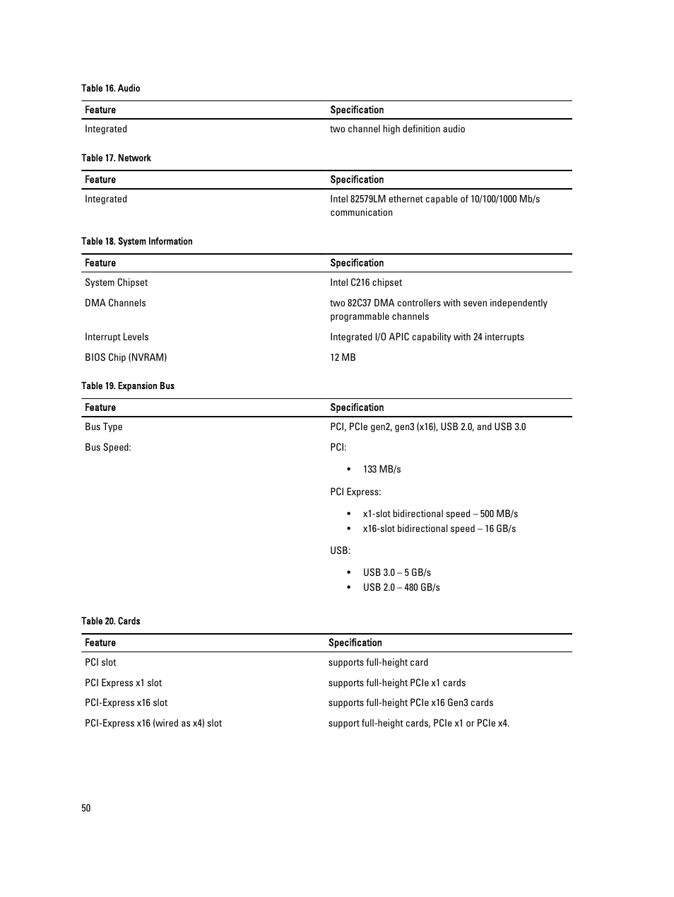 Dell Precision T1650 (Mid 2012) User Manual | Page 50 / 55