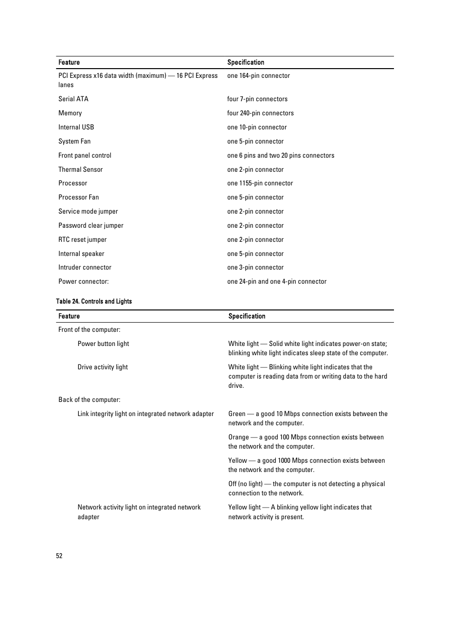 Dell Precision T1650 (Mid 2012) User Manual | Page 52 / 55