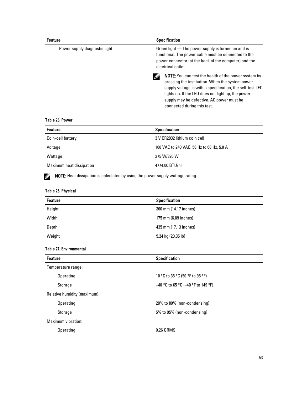 Dell Precision T1650 (Mid 2012) User Manual | Page 53 / 55
