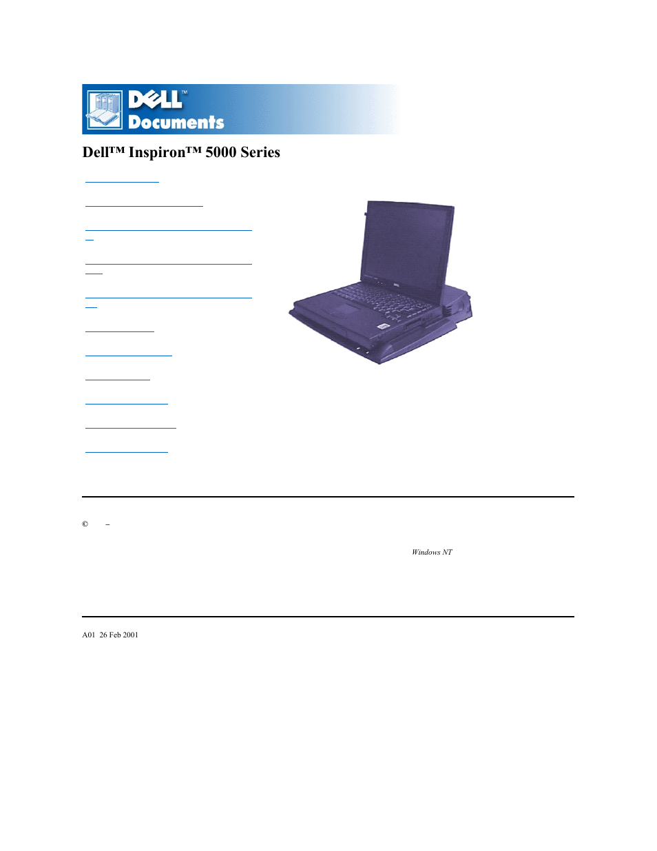 Dell Inspiron 5000e User Manual | 76 pages