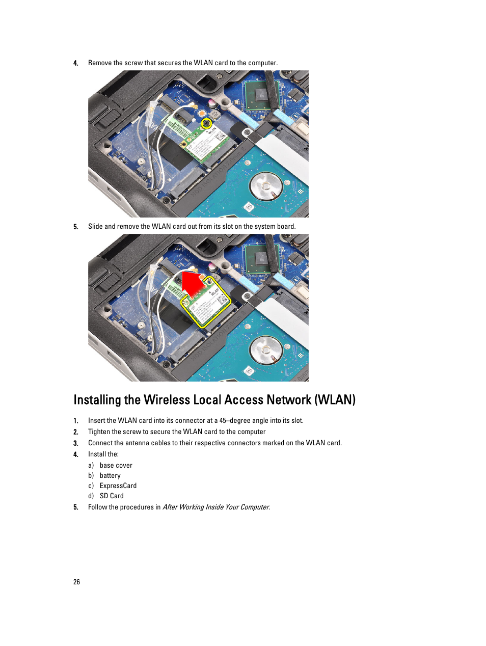 Dell Latitude E6230 (Mid 2012) User Manual | Page 26 / 81