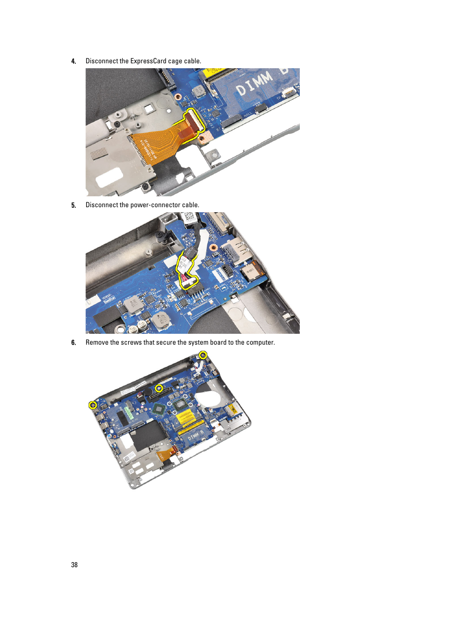 Dell Latitude E6230 (Mid 2012) User Manual | Page 38 / 81