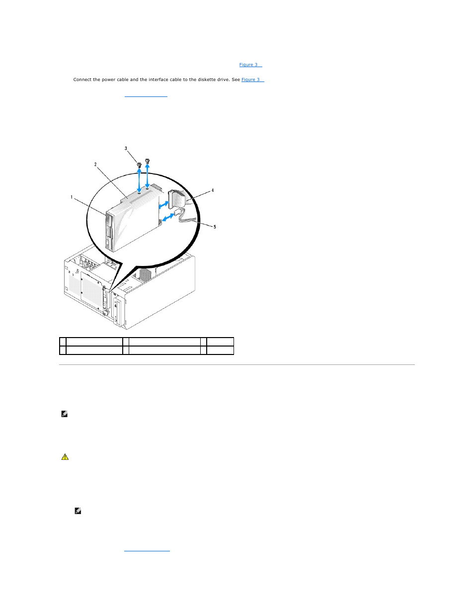 Optical or tape drives, Figure 3, Installing an optical or tape drive | Dell PowerVault DP100 User Manual | Page 38 / 88