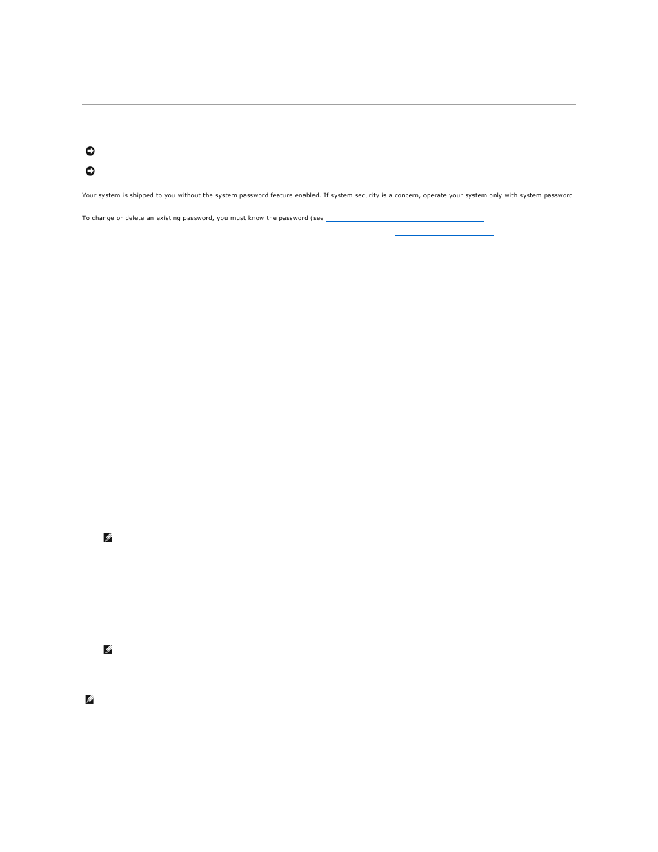 System and setup password features, Using the system password | Dell PowerVault DP100 User Manual | Page 70 / 88