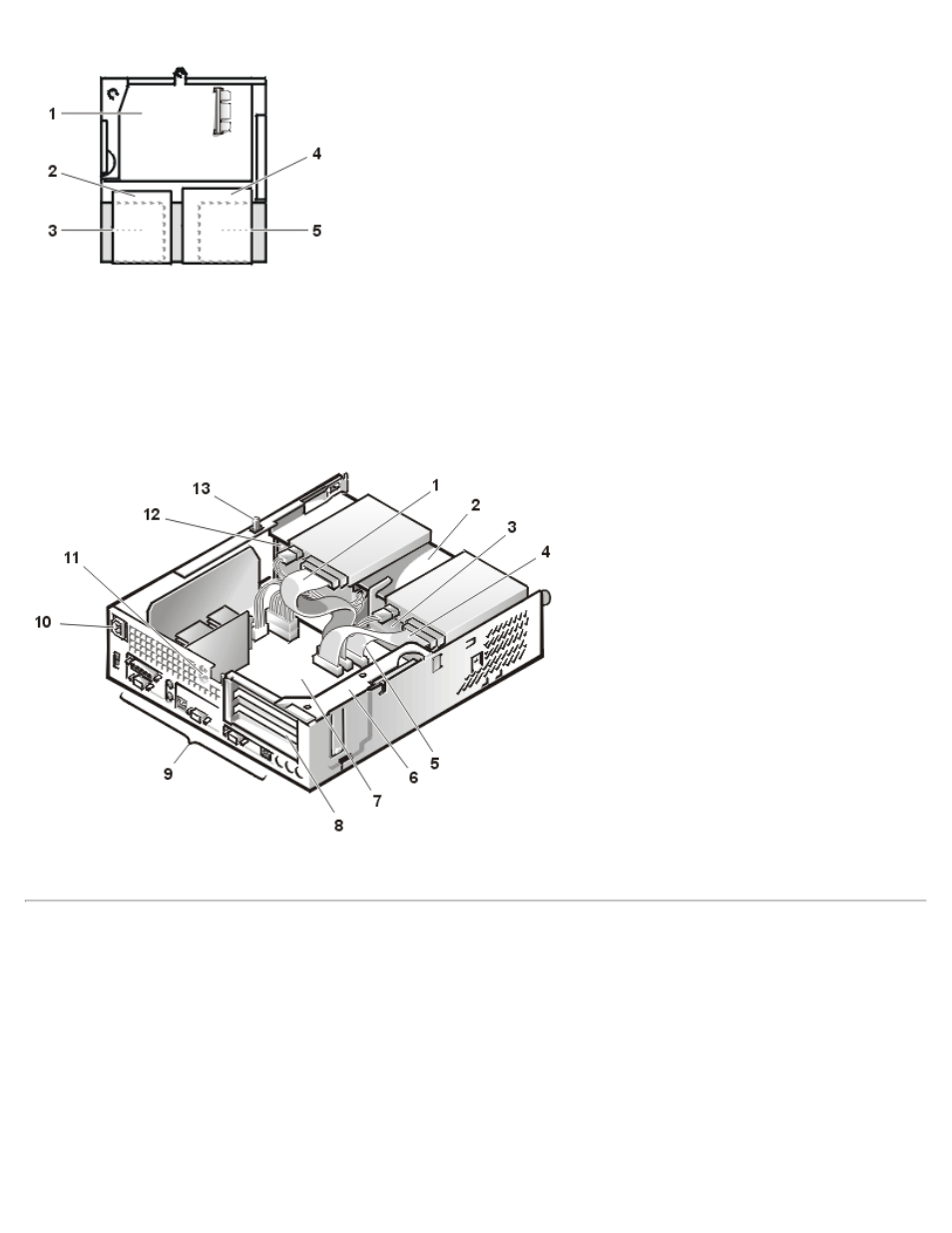 Computer cover, Removed the computer cover | Dell OptiPlex GX1 User Manual | Page 4 / 29