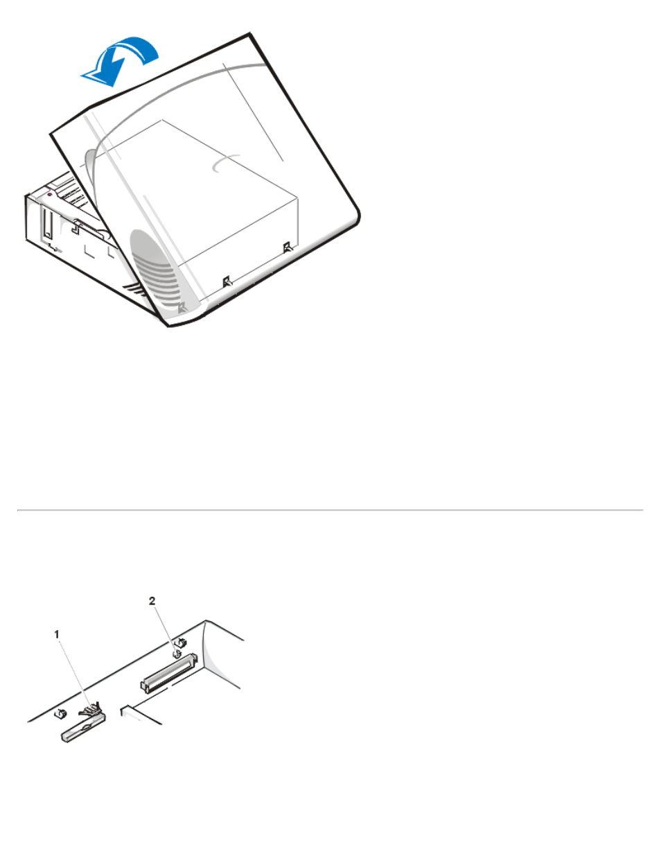 Eject and power buttons | Dell OptiPlex GX1 User Manual | Page 6 / 29