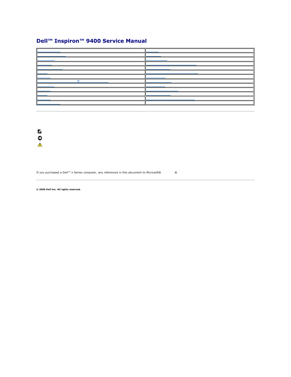 Dell Inspiron E1705 User Manual | 56 pages
