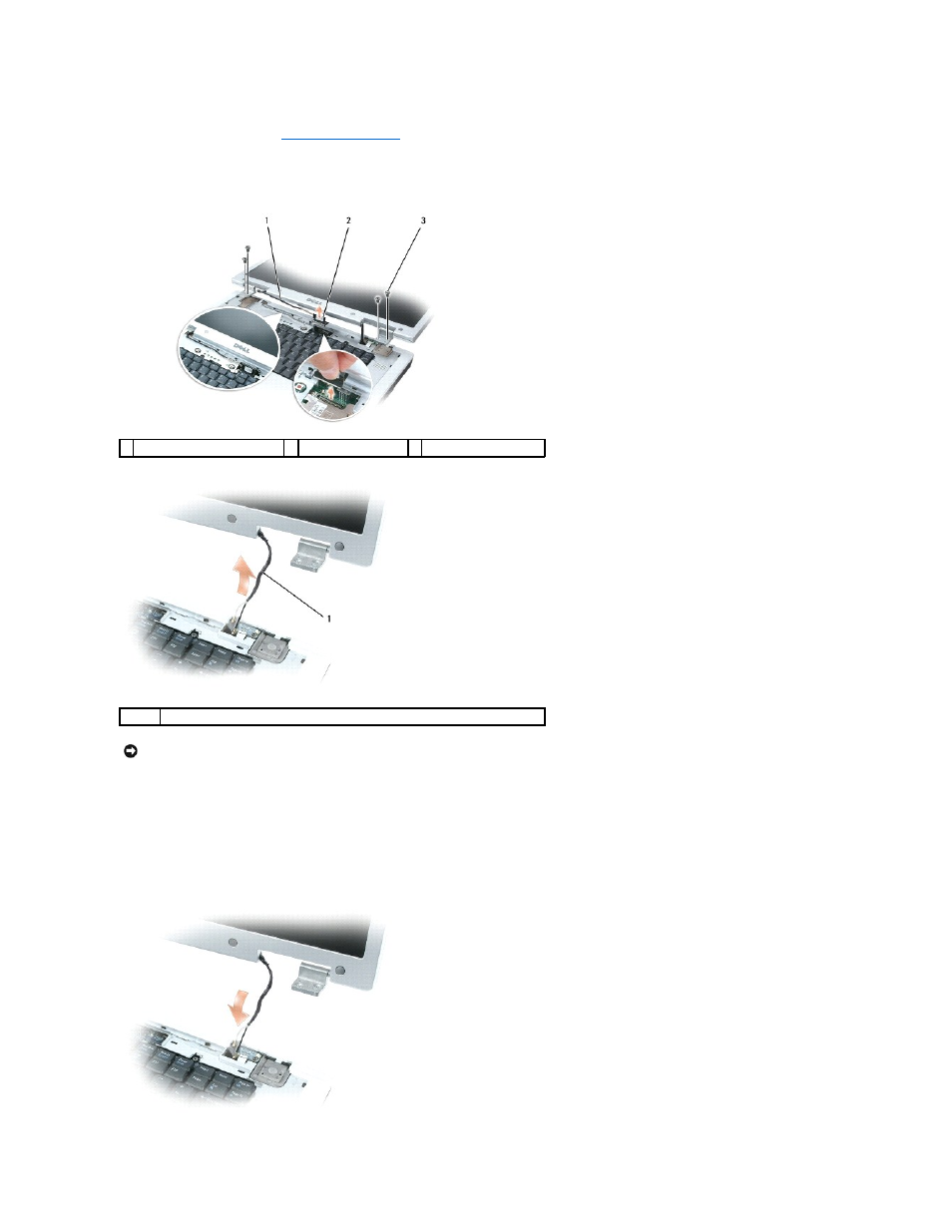 Replacing the display assembly | Dell Inspiron E1705 User Manual | Page 21 / 56