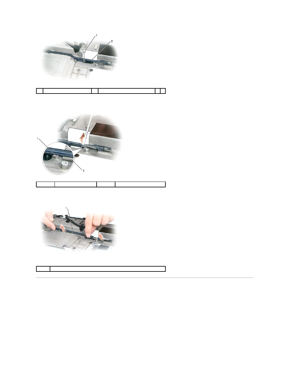 Replacing the battery latch assembly | Dell Inspiron E1705 User Manual | Page 3 / 56