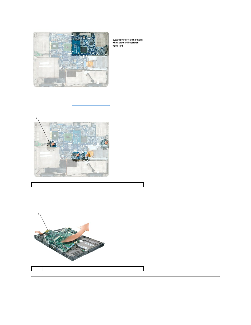 Replacing the system board | Dell Inspiron E1705 User Manual | Page 50 / 56