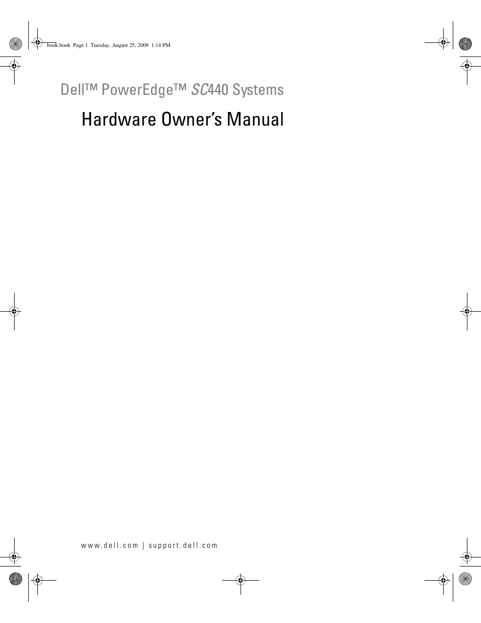 Dell PowerEdge SC 440 User Manual | 144 pages