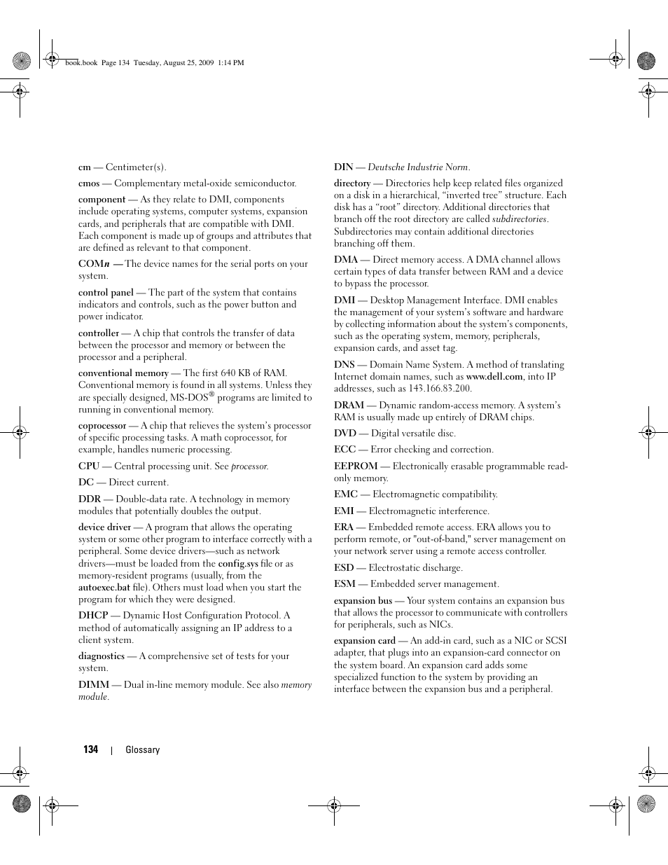 Dell PowerEdge SC 440 User Manual | Page 134 / 144