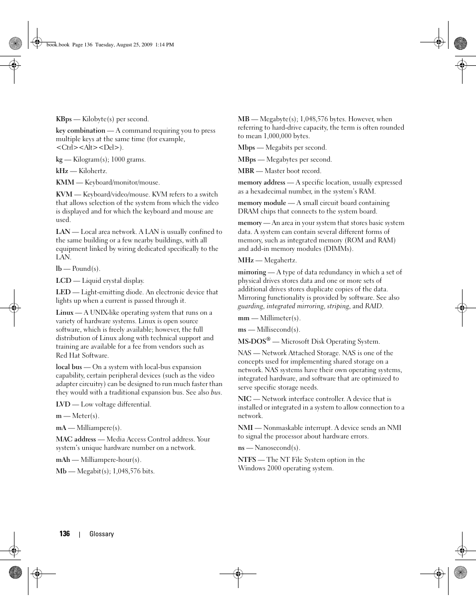 Dell PowerEdge SC 440 User Manual | Page 136 / 144