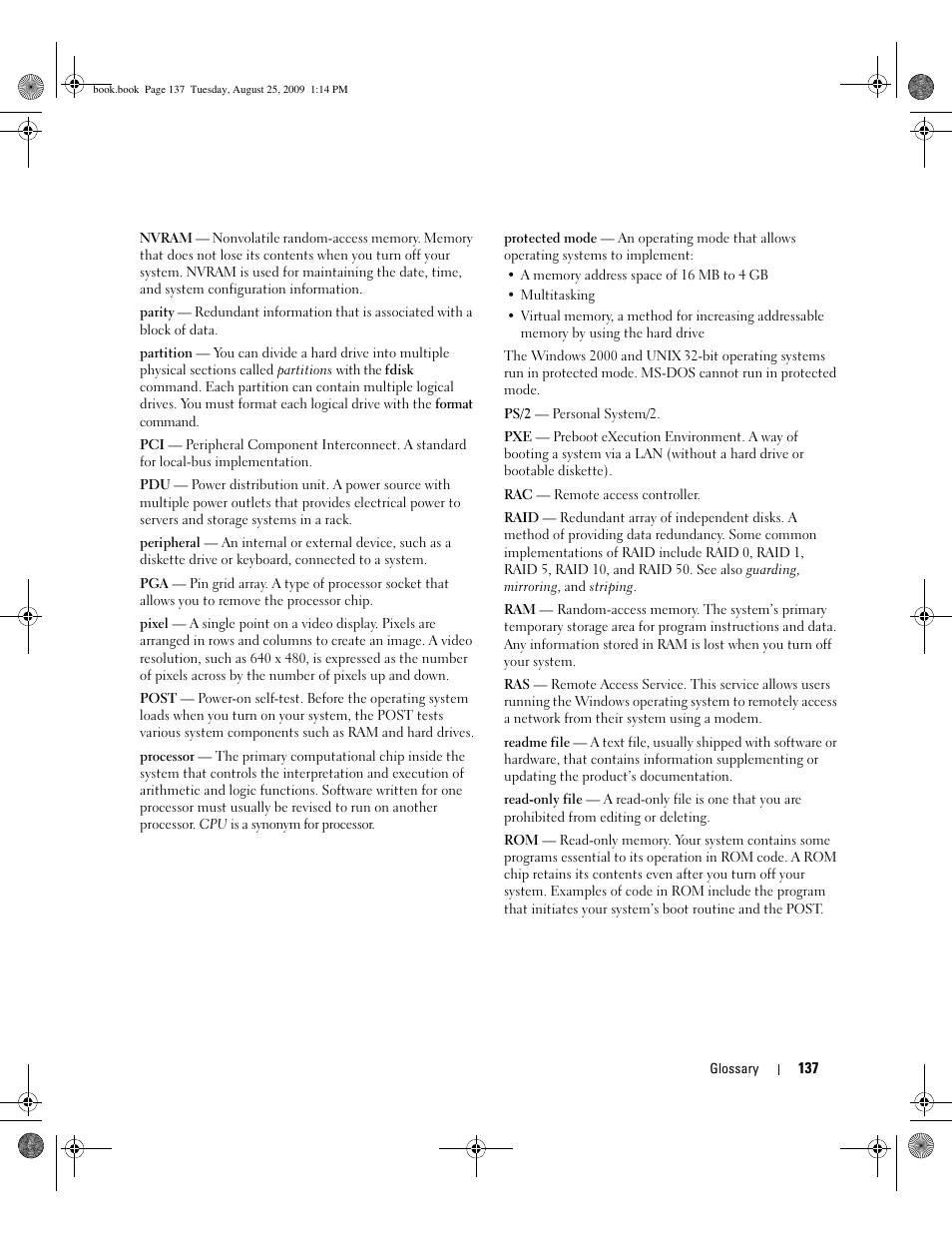 Dell PowerEdge SC 440 User Manual | Page 137 / 144