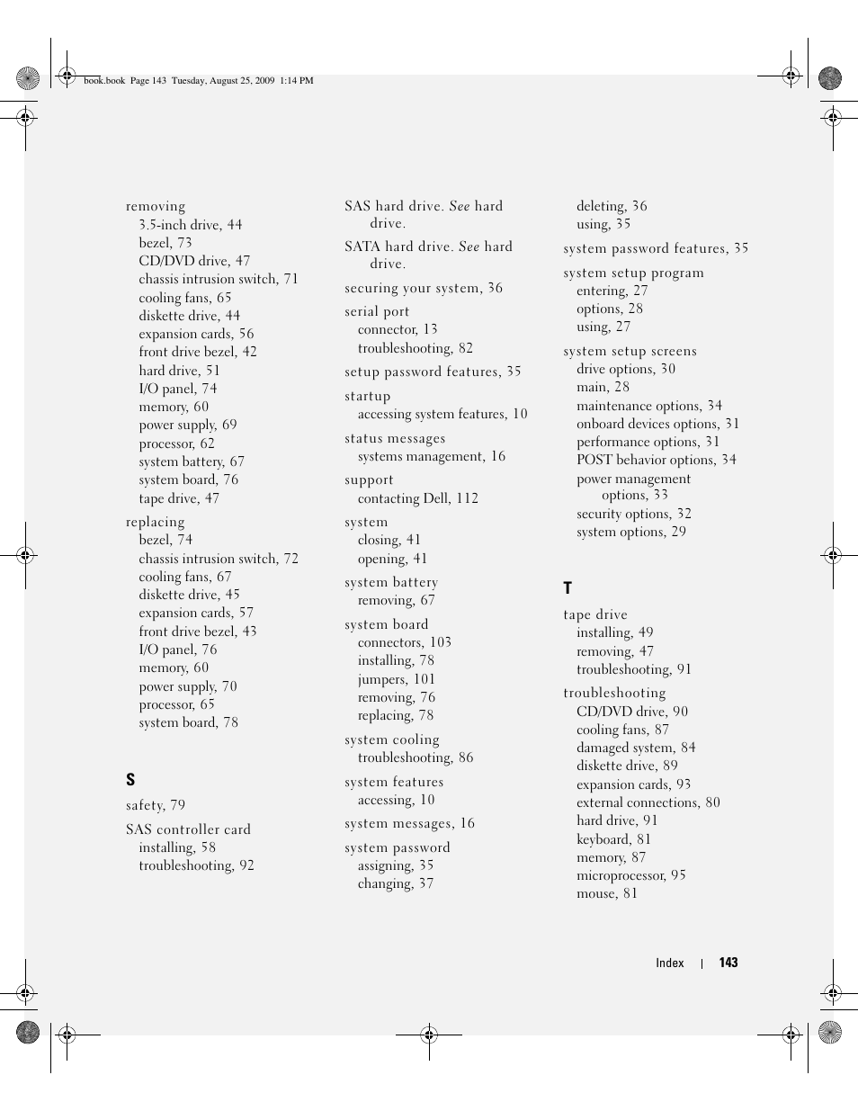 Dell PowerEdge SC 440 User Manual | Page 143 / 144