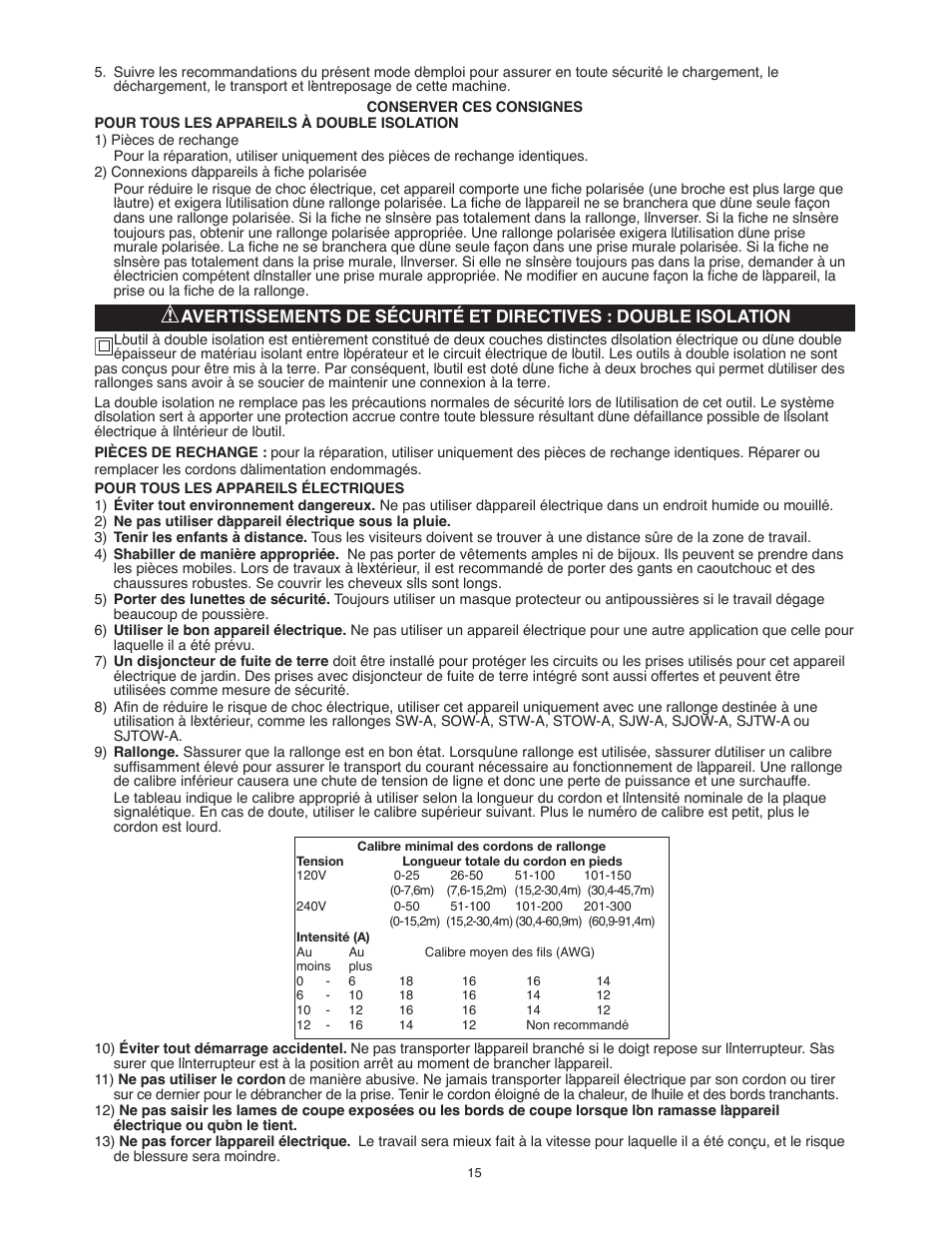 Black & Decker TL10 User Manual | Page 15 / 36