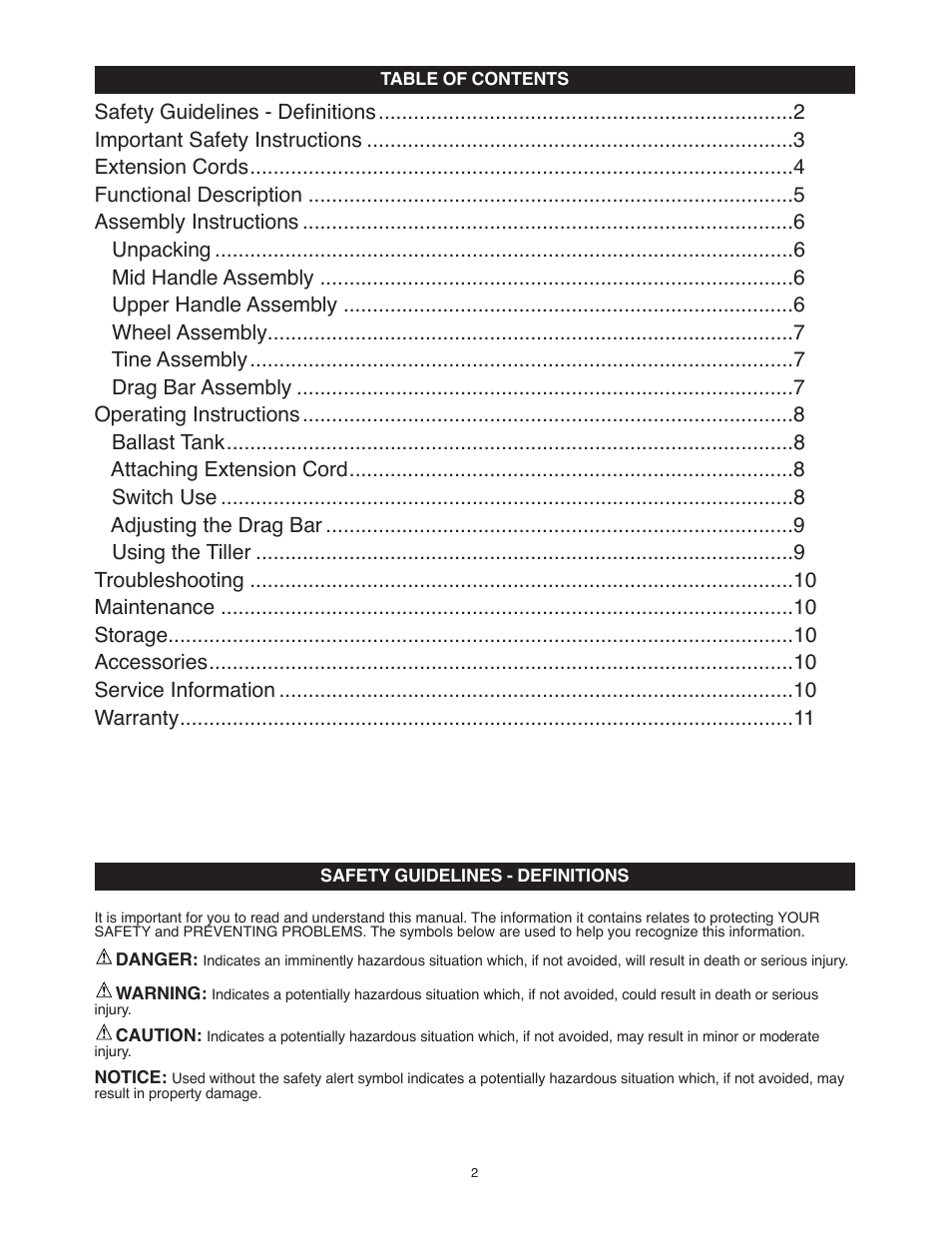 Black & Decker TL10 User Manual | Page 2 / 36