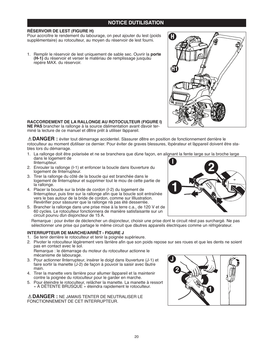 Hi j h1 | Black & Decker TL10 User Manual | Page 20 / 36