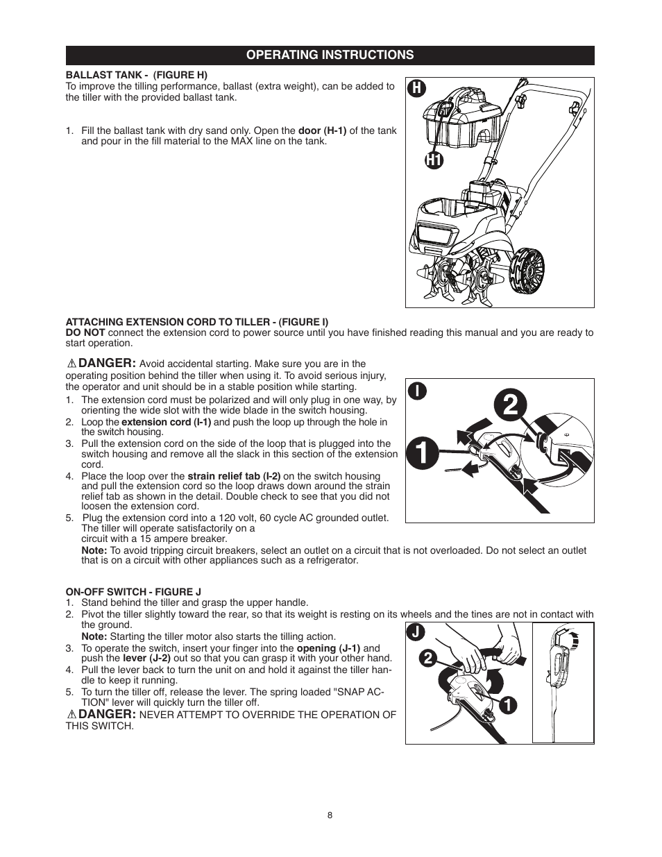 Hi j | Black & Decker TL10 User Manual | Page 8 / 36