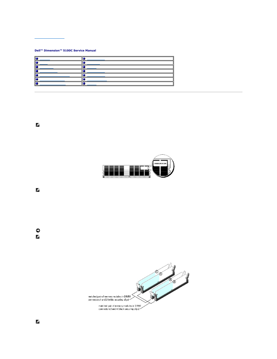Removing and installing parts | Dell Dimension 5100C User Manual | Page 10 / 46