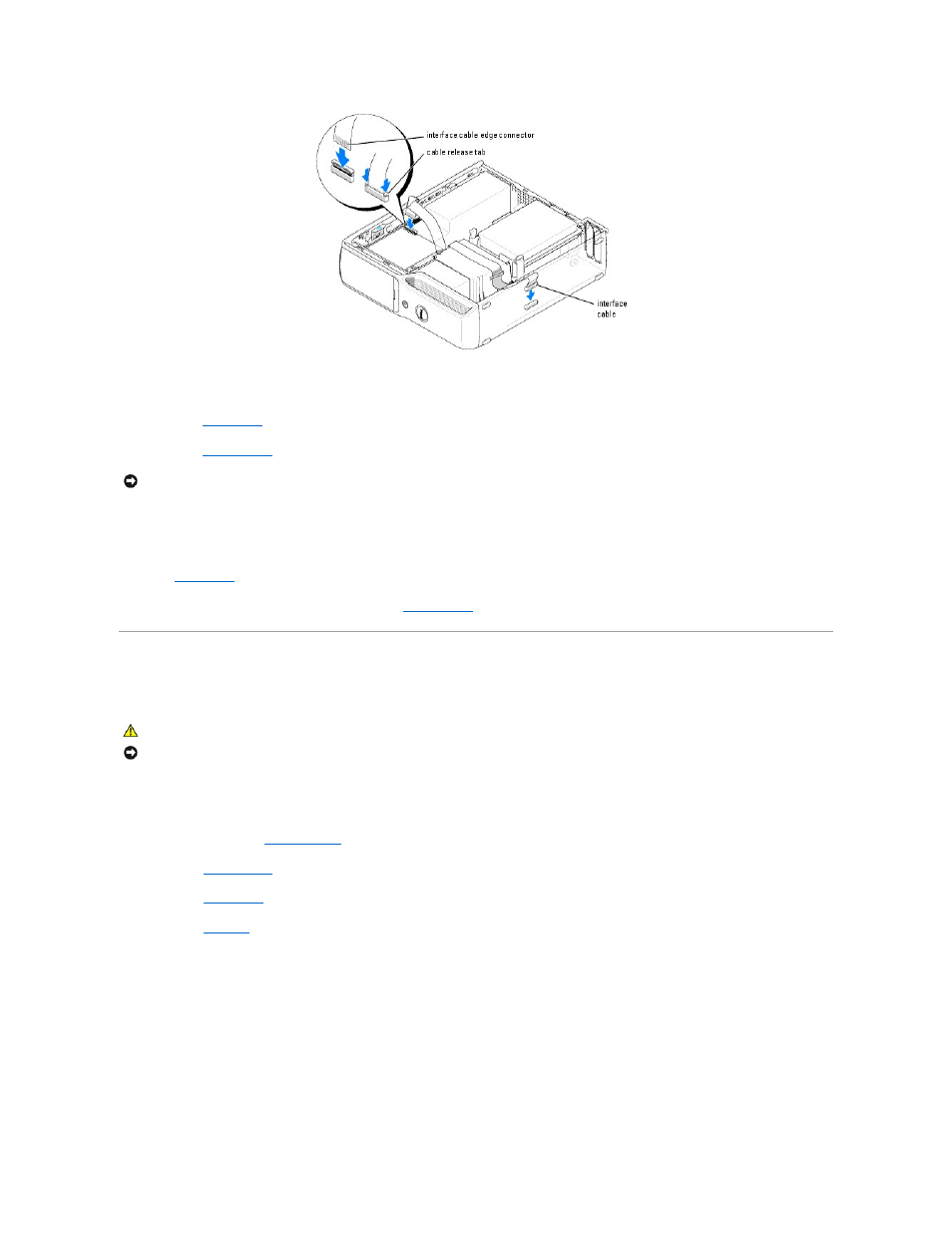 Media card reader, Remove the optional, Or optional | Removing a media card reader | Dell Dimension 5100C User Manual | Page 20 / 46