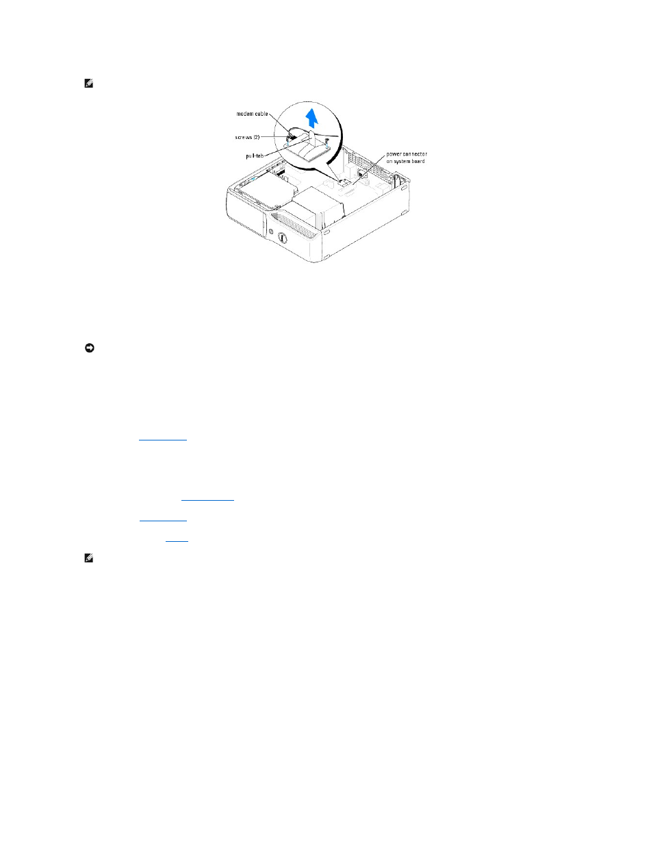 Replacing the external modem connector | Dell Dimension 5100C User Manual | Page 26 / 46