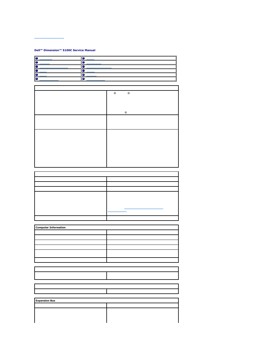 Specifications | Dell Dimension 5100C User Manual | Page 32 / 46